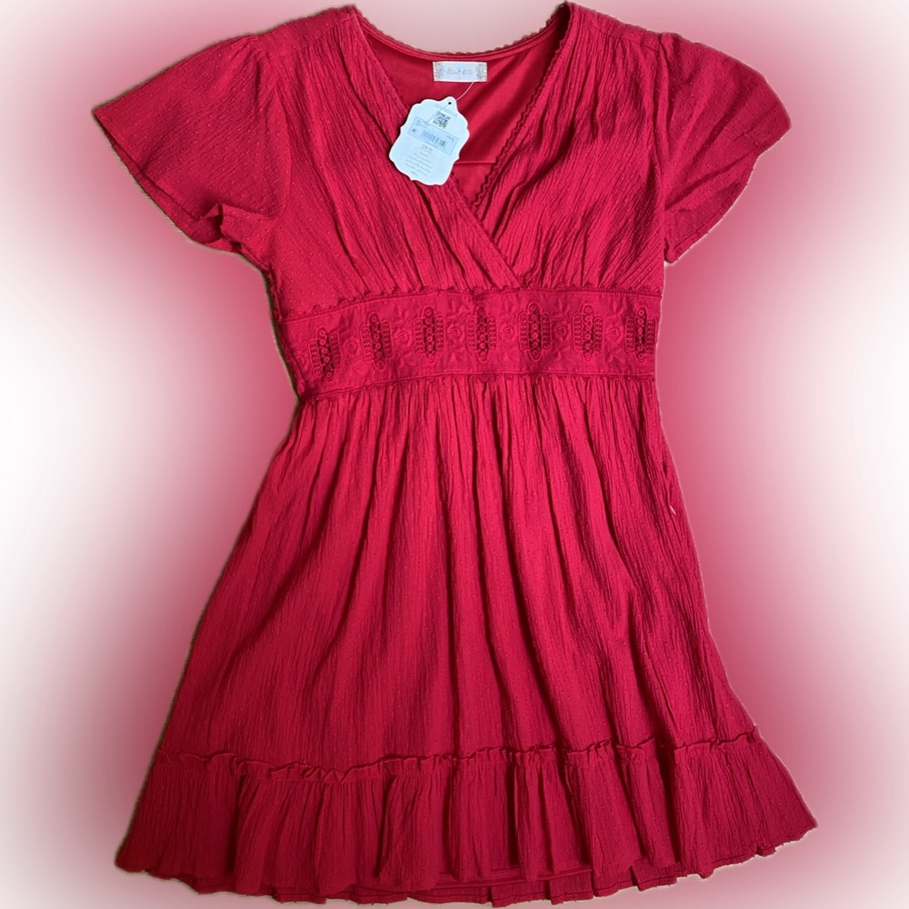 NWT Altar’d State Red Dress Size Small